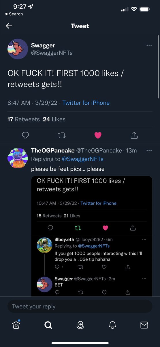trumaniaa's tweet photo. @SwaggerNFTs Feet pics let’s gooooo https://t.co/UG0v8RxR1A