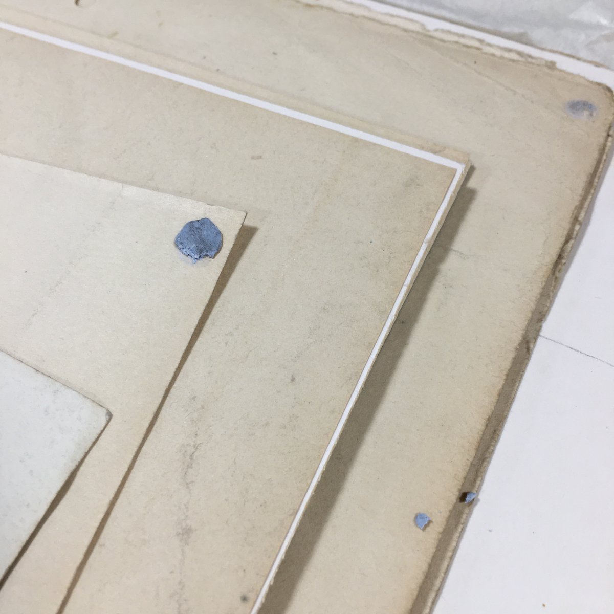Barum_Athena's tweet photo. ...Blue Tac! It's definitely on our #ConservationNightmare list. We came across this little lot towards the end of last year.
#SomethingScary
#Archive30 https://t.co/HdFtkPyUrp