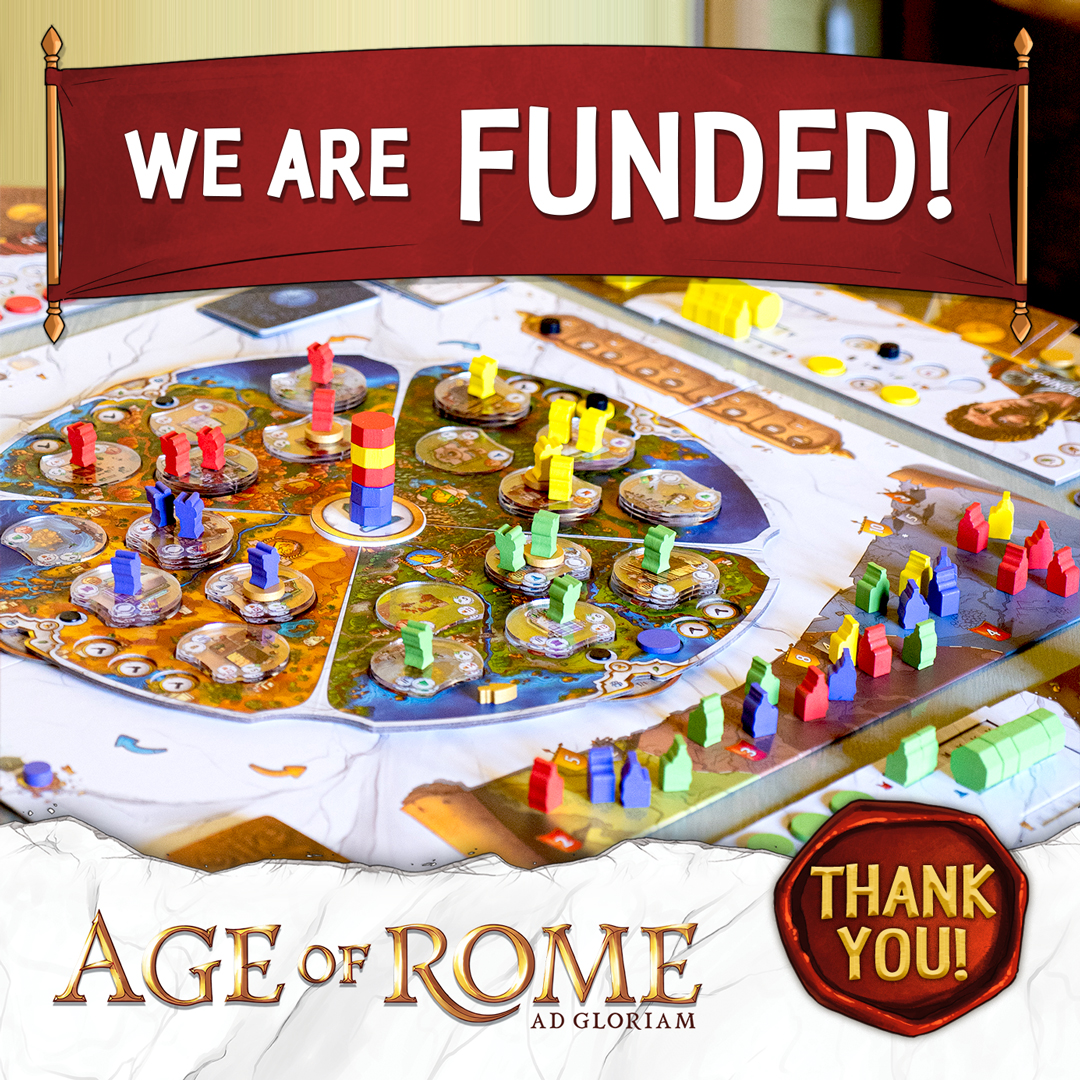 teetotumgames's tweet photo. We are funded! Thank you all for believing in us and in our project! 
We hope to continue this awesome journey with you and create even more amazing things in the future! #Kickstarter #boardgames #boardgame https://t.co/ykRN9xk7gf