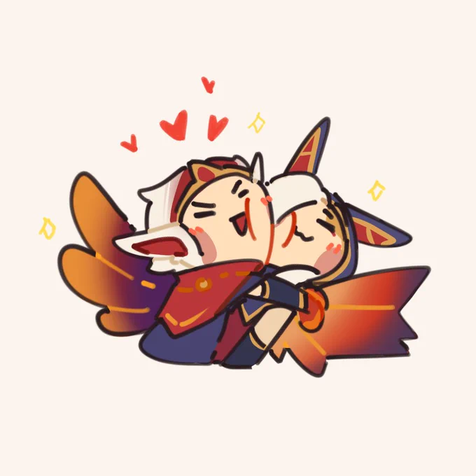 ✨❤️🐦
#Rakan #Xayah 