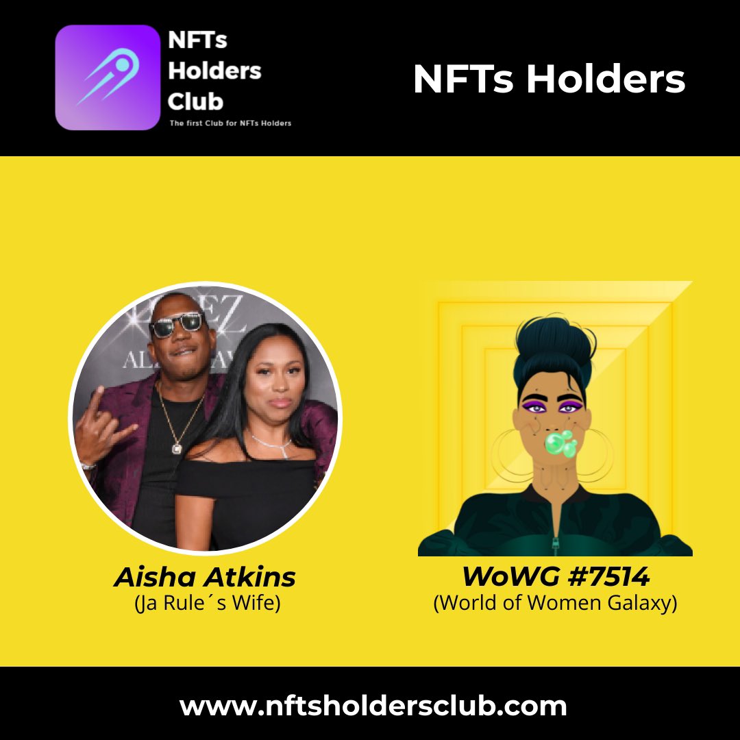 Aisha Atkins (<a href="/mizz_rule/">Aisha atkins</a>) joined the WoWG family with the WoWG #7514 

<a href="/jarule/">Ja Rule</a> <a href="/worldofwomennft/">world of women</a> 
#nft #nfts #aishaatkins #jarule #worldofwomengalaxy #WorldOfWomen