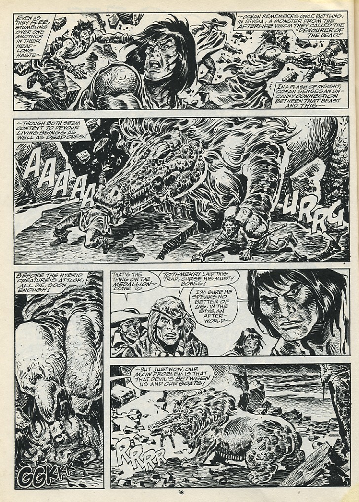 MaximilanMarvel's tweet photo. In honor of Moon Knight debuting on Disney Plus, I present Ammit/Ammut/Ammitu as she appears in Marvel Comics (a thread).
Ammut, the Devourer of the Dead, vs. Conan the Barbarian in The Savage Sword of Conan #196, 206...
#MoonKnight #MrKnight #ammit #arthurharrow #sofiaasir https://t.co/ks0BBaB41G