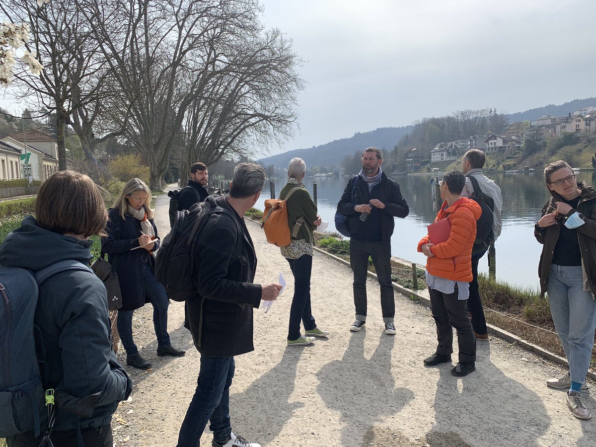 helsinkizurich's tweet photo. Kick-off on the Rhein! HZ w/ Westpol, Transitec and Dost selected for developing future scenarios for Rheinufer Ost in Schaffhausen CH. #riverpark #publicspace #adaptivereuse #homesfortomorrow #urbandesign https://t.co/T4Phojd85y