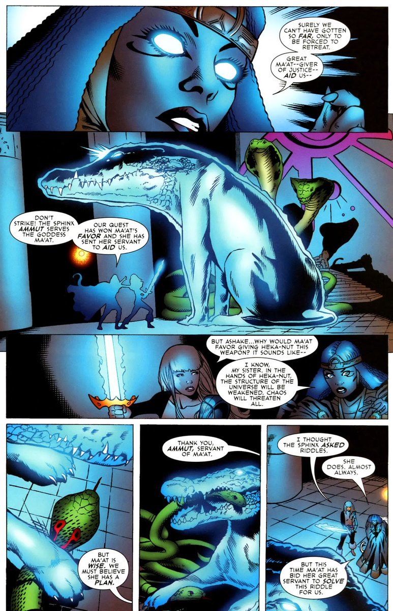 MaximilanMarvel's tweet photo. Ammut, Servant of Ma'at / Oshtur (the Elder Goddess of Order) in Mystic Arcana #1...
#MoonKnight #MrKnight #ammit #arthurharrow #sofiaasir https://t.co/p5EuWALi6R