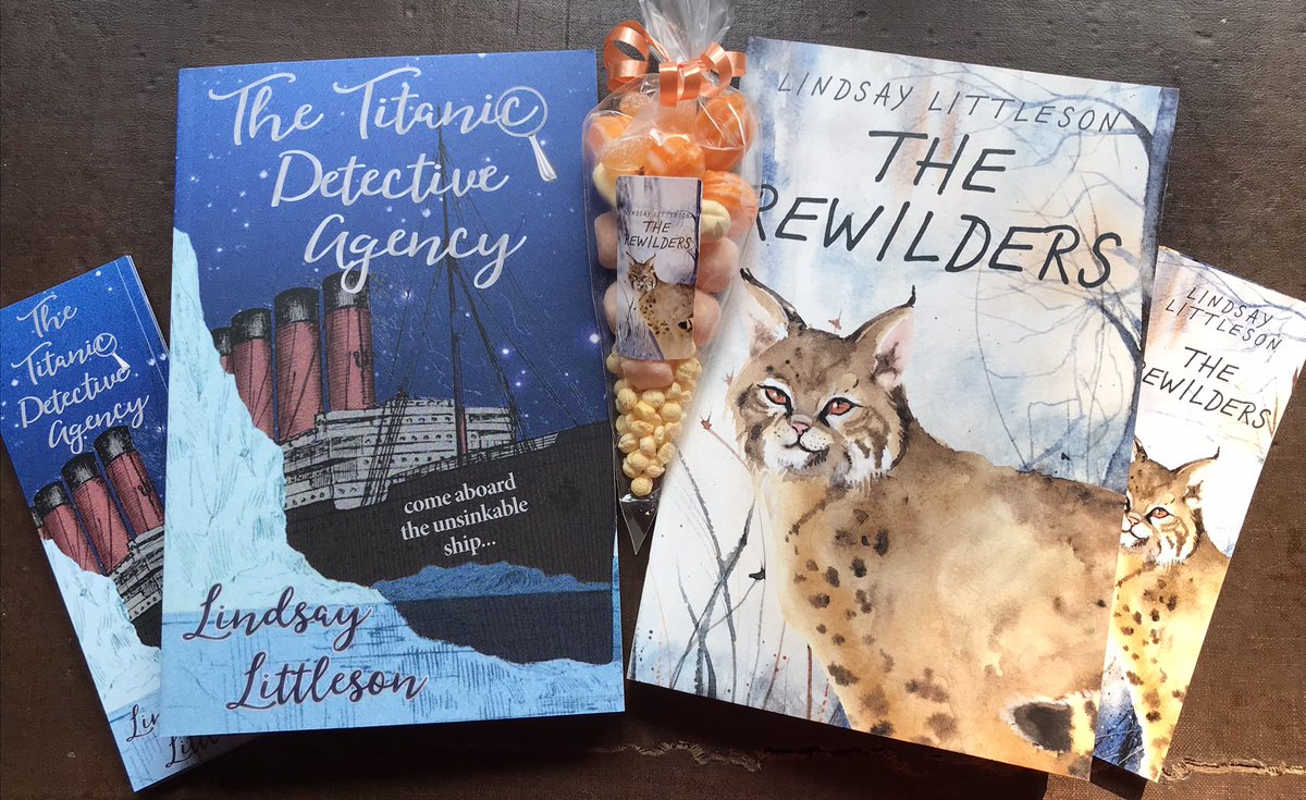 ljlittleson's tweet photo. To be in with a chance of winning a signed copy of both The Rewilders AND The #Titanic Detective Agency &amp; a class set of bookmarks and a sweetie cone, RT, like and follow 
(UK). Close 10pm 2/4/22 #win #giveaway #book #librarians #teachers #edutwitter #competition #BookGiveaway https://t.co/wWqI3n0cyW