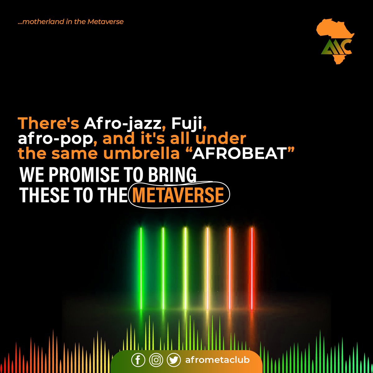 AfroMetaClub's tweet photo. AfroBeat won’t be excluded while we’re showcasing Africa’s heritage with our NFTs!
#AMC #metaverse #nft https://t.co/O7u2nfeiCx