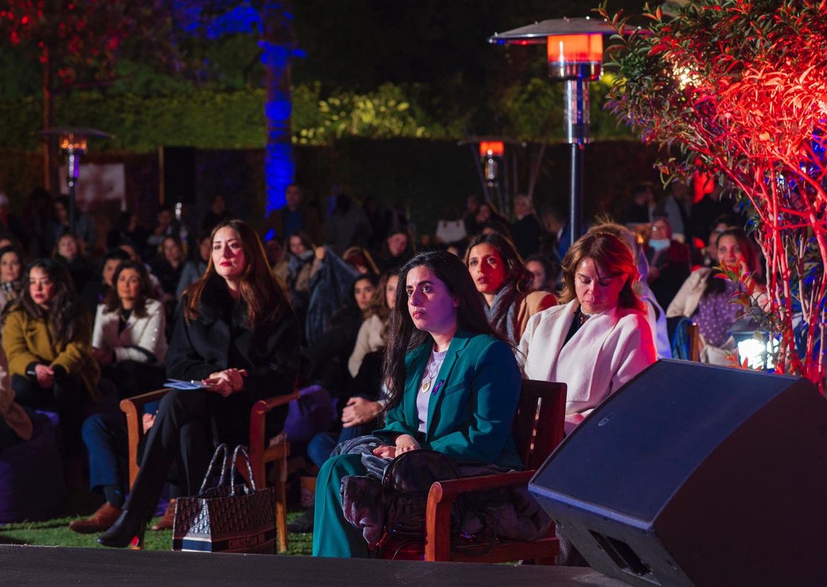 AusAmbEgy's tweet photo. Great night celebrating our annual event for #IWD2022. A thought-provoking panel of female entrepreneurs and community leaders, along with female-led businesses leading in sustainability - thank you #UpFuse for the recycled notebooks! 
#ClimateChange 
#WomensMonth https://t.co/MuHF8B4gk7