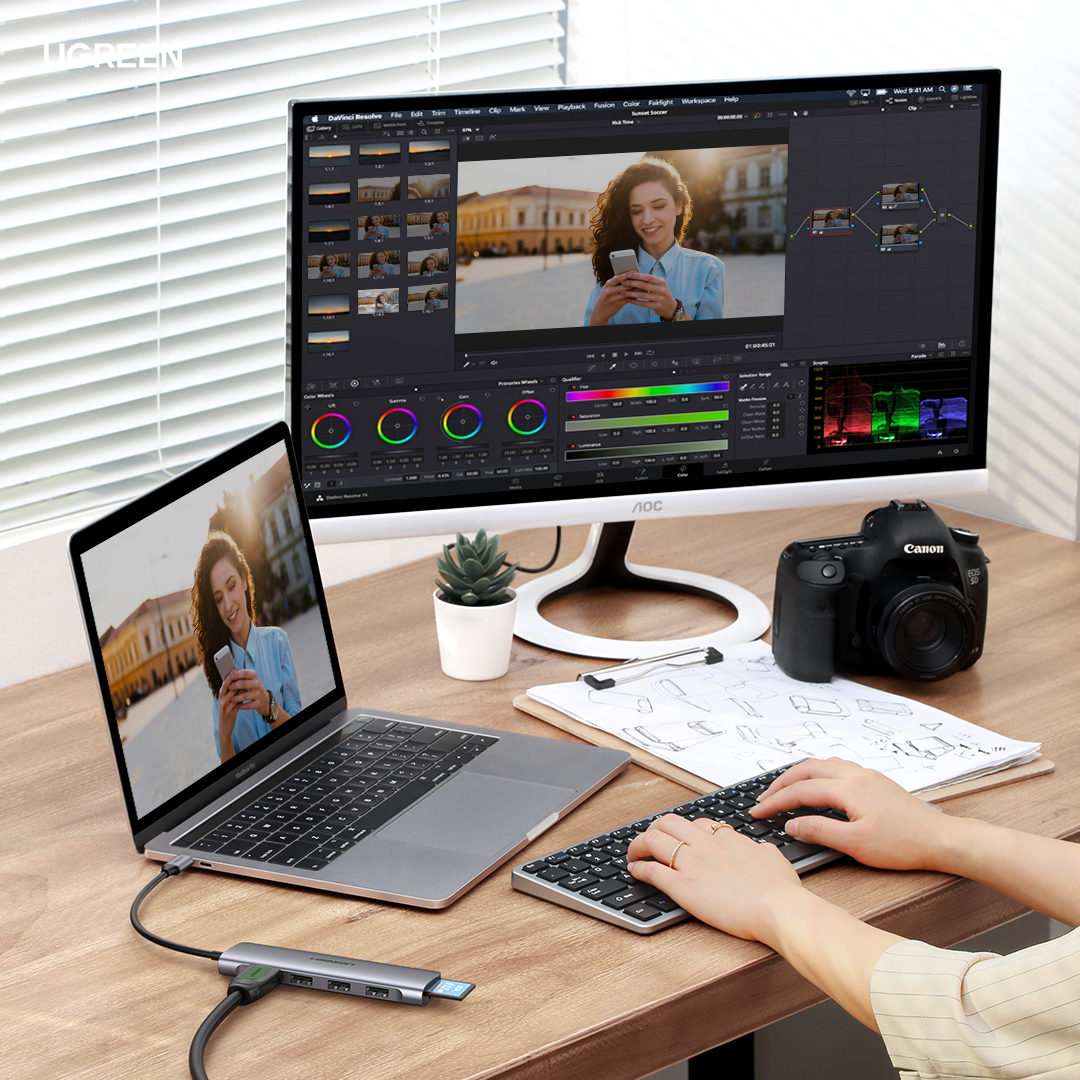 egypt_ugreen's tweet image. UGREEN can help you expand multi-screen to coordinate work when you edit a video, 
#Ugreen #workstation #Ugreenaccessories #computeraccessories #officegadgets #UgreenConnectsYourDevices