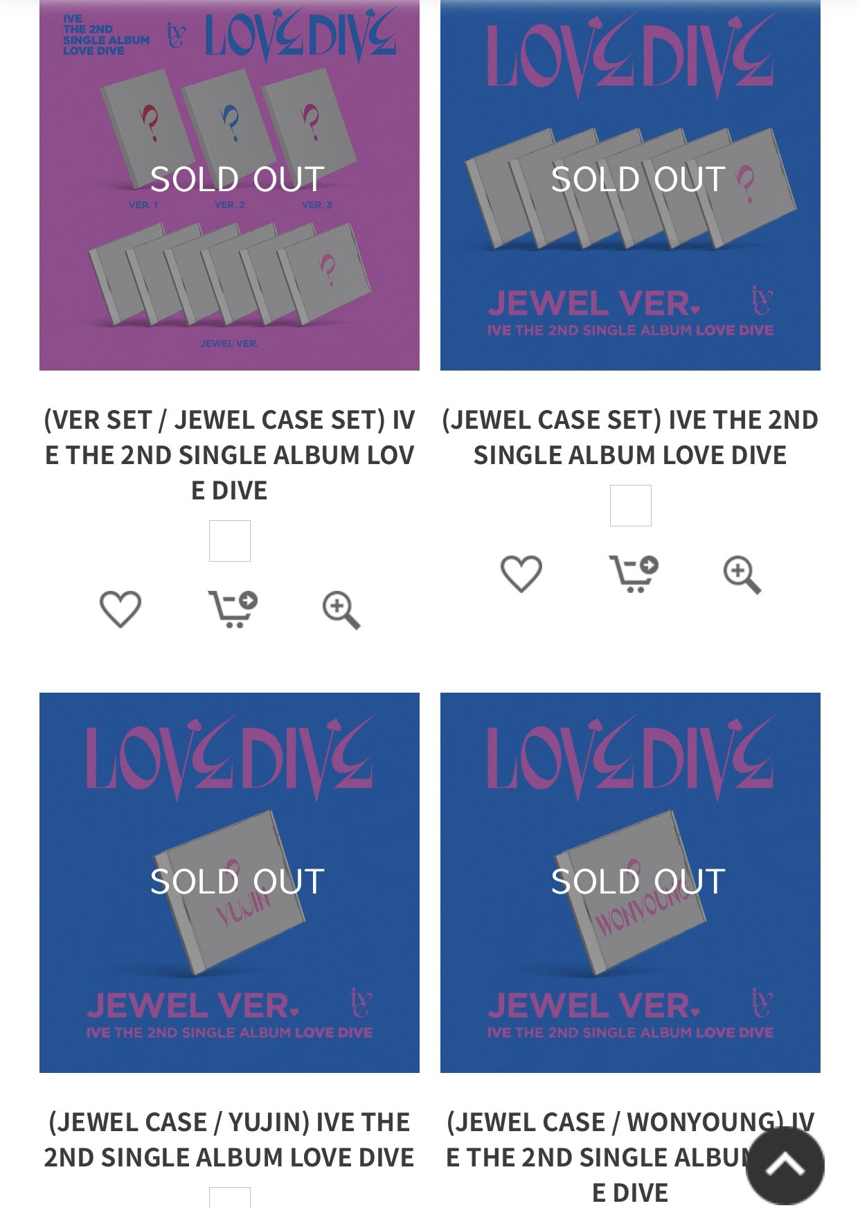 IVE Charts on Twitter ".IVEstarship 'LOVE DIVE' Jewel Case Ver. is currently SOLD OUT on