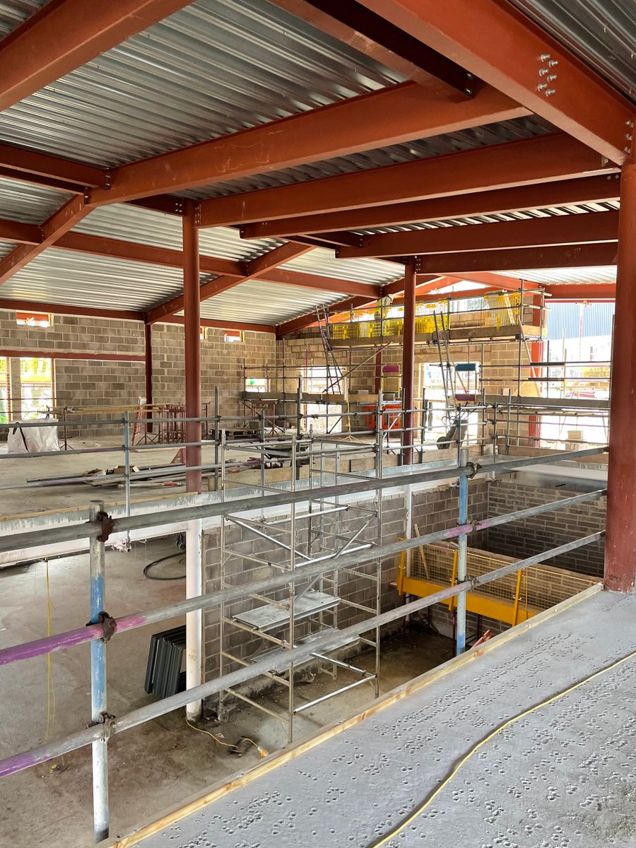 Today was a great day to visit Kingston Maurward College to see the progress on the new University and business hub designed by A&amp;Q Partnership. The contractor, Hammond Building Contractor is making great progress and the spaces are rapidly taking shape.