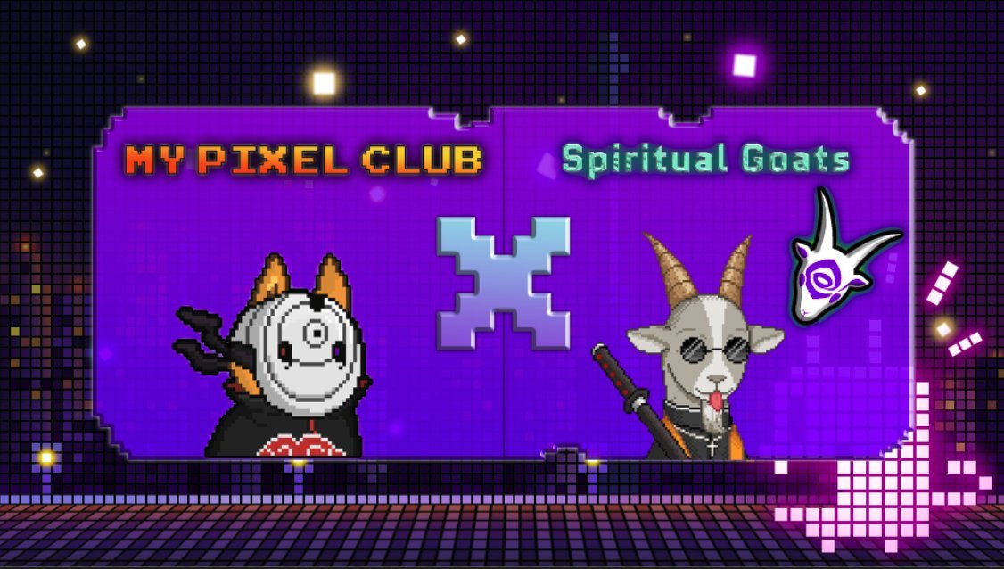 SpiritualGoats's tweet photo. 🚨ATTENTION🚨

🤝We are proud to announce our official partnership with My Pixel Club! Our art style and themes are amazingly similar!

🤗Tag 3 friends to spread the word! Awesome stuff coming up for both of our projects!

MPC Discord: https://t.co/UnlYNTY2ex

#NFT #NFTCommunity https://t.co/tBM3s8MFjn