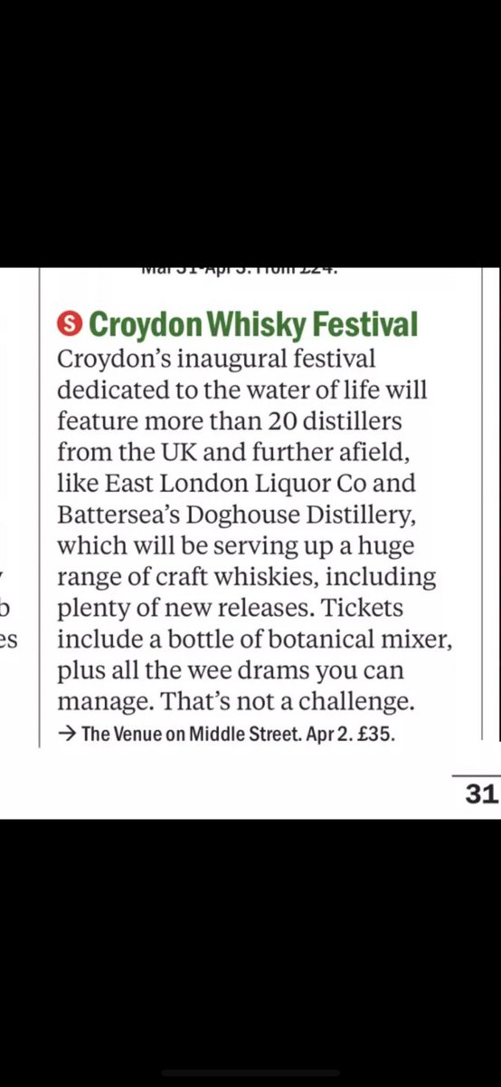 exploringwhisky's tweet photo. Thanks @TimeOutLondon for the shoutout! #croydonwhiskyfestival #croydon https://t.co/oLvRSrjug6