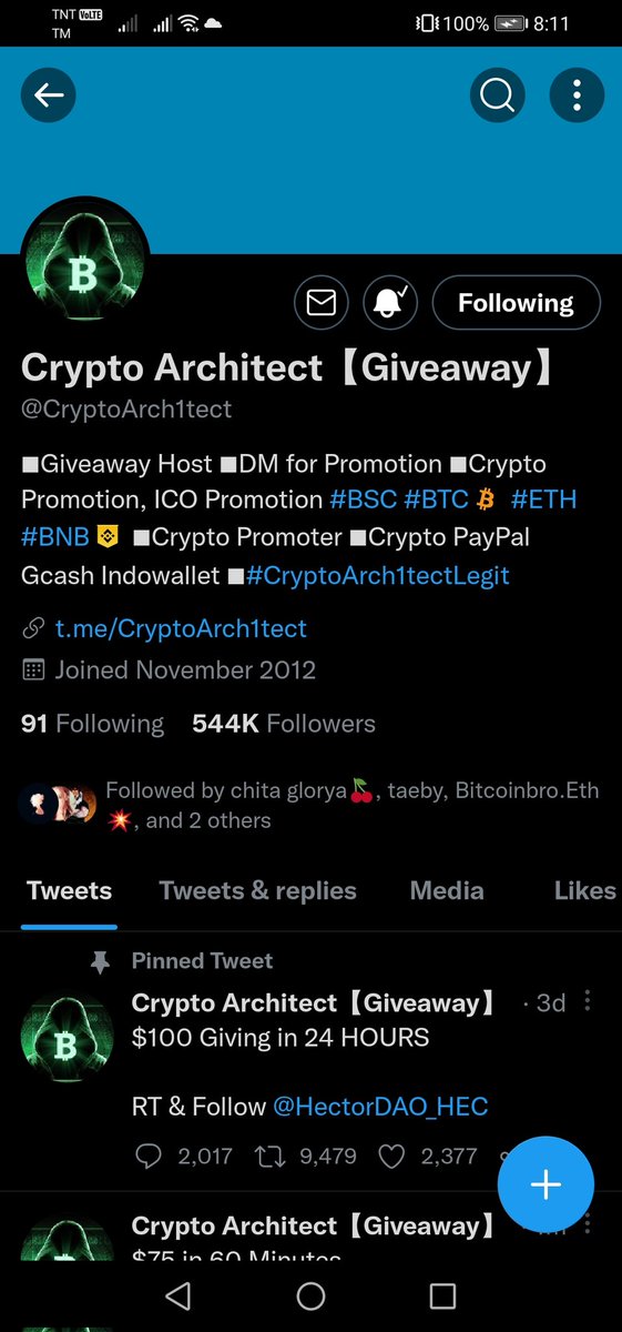12Gemilyn's tweet photo. @CryptoArch1tect Always on https://t.co/7CFb4bn3JA