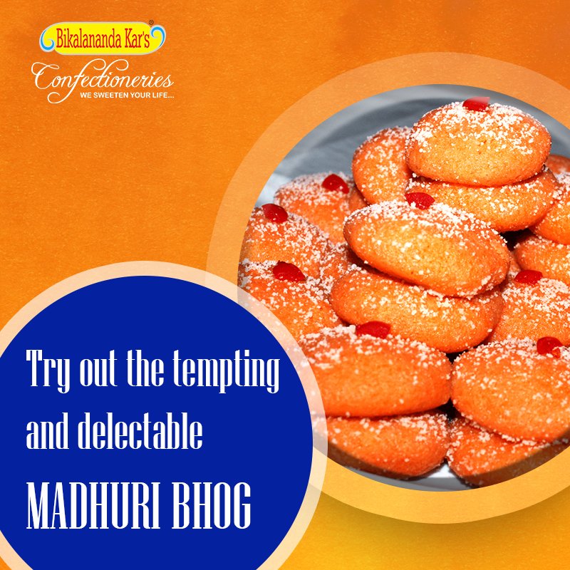 Madhuri Bhog is a specialty item of #BikalanandaKarsRasagola. We use the finest ingredients to prepare the sweet delicacy. We offer the best taste and ensure optimum satisfaction of the customers. Try our Madhuri Bhog and delight your tastebuds. 

#MadhuriBhog #OdishaSweets https://t.co/1Y0rc8bvsL