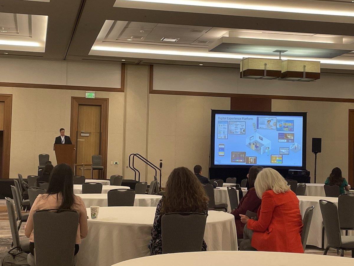 evideonhealth's tweet photo. Thrilled to see our partners @NCHFlorida taking the podium at #ELEVATEPX! Their commitment to leveraging smart room technology to improve #patientexperience is leading the industry forward! #transformhx https://t.co/Bbz54Q5Gor
