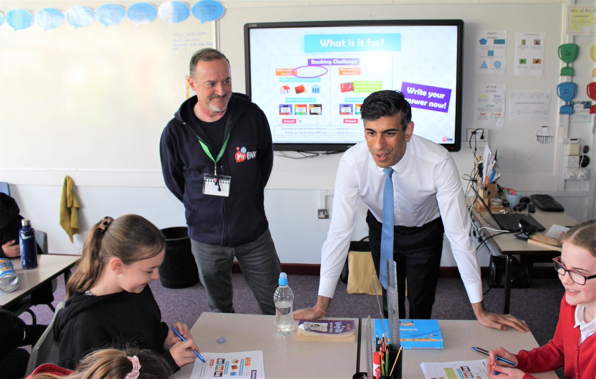 We were delighted to have the Chancellor of the Exchequer Rt Hon <a href="/RishiSunak/">Rishi Sunak</a> MP visit Alverton Community Primary School to see the <a href="/KickStart_Money/">KickStart Money</a>  programme, delivered by <a href="/MyBnk/">mybnk</a>, in action! 

It was fantastic to see his support for early intervention #financialeducation.