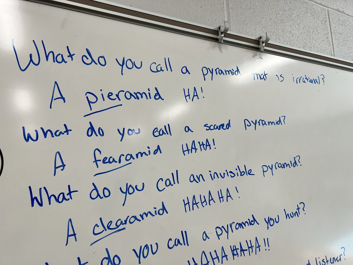 Sheridance321's tweet photo. First Period pyramid jokes https://t.co/tEoJHj74An