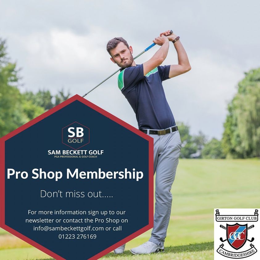 Pro Shop Membership….
Want access to reduced rates and other great perks? 
Get in contact for more info!
01223 276169 Select 2 for Pro Shop
