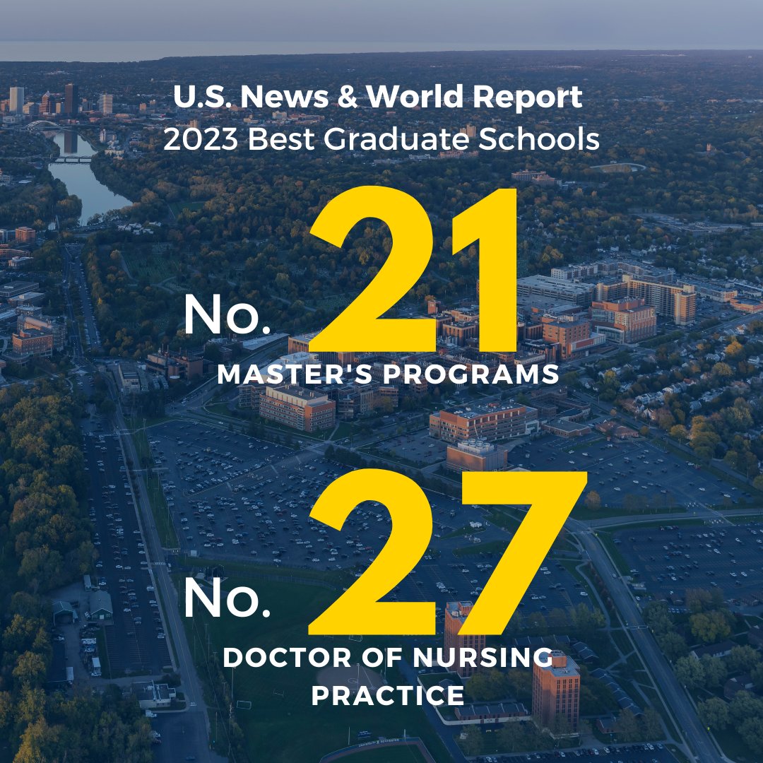 The 2023 list of #BestGradSchools is out, and the UR School of Nursing received its highest marks ever! Check out the full story:

fal.cn/3nlcJ

#BestNursingSchools #ROC #nursingeducation #OURNurses