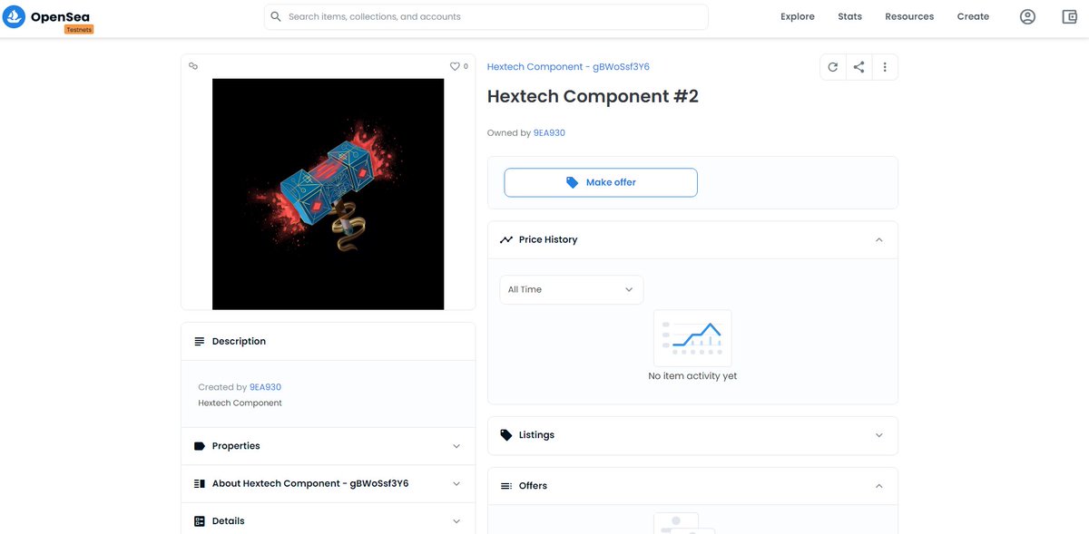 Hextechers ! 
Today’s a great Tuesday, and it’s not only because of #TacosTuesday… 🌮

Before the #HextechUpdate ,here is an exclusive sneak peek of one of our #NFT that will be available after the launch. Here is the Hextech Component #2 ! 🔨🔮 $HXT #Crypto #Polygon #DeFi