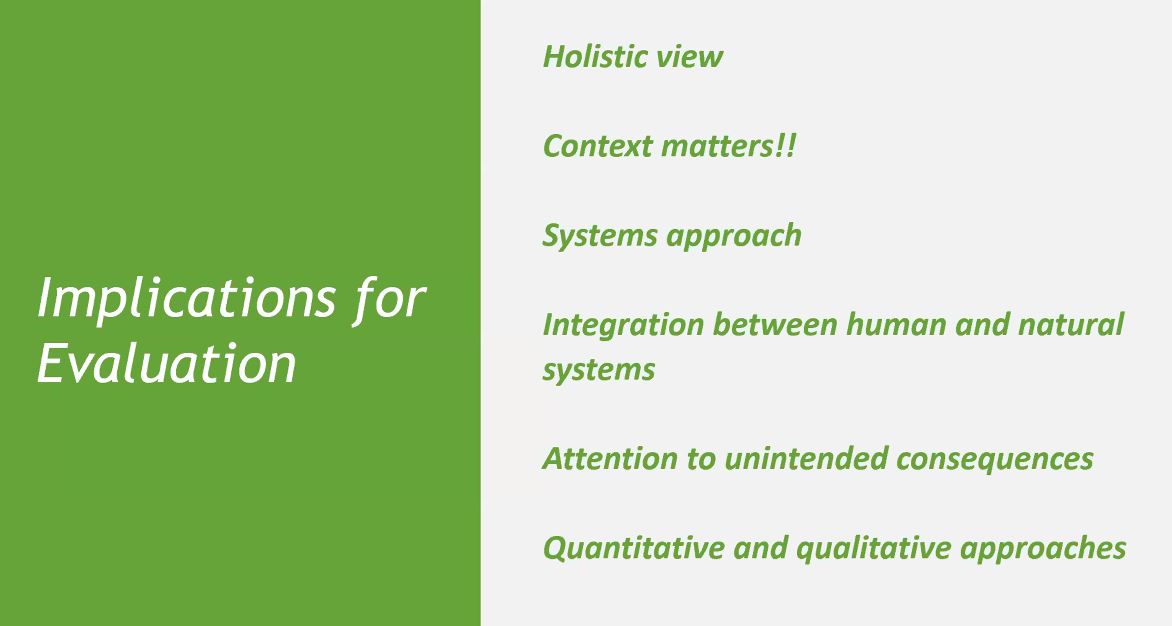 EvalforEarth's tweet photo. What are the implications for #evaluation to be transformative?  @JuhaUitto at the @IEG Seminar on Evaluation and Transformational Change #Eval4TC https://t.co/tnySysfS2H