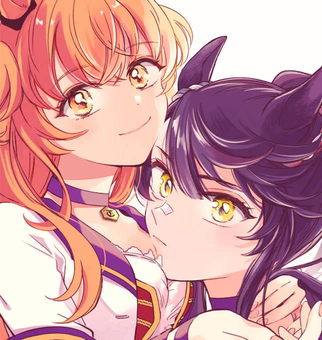 マヤノさんのほっぺとナリブ先輩のおでこすき 