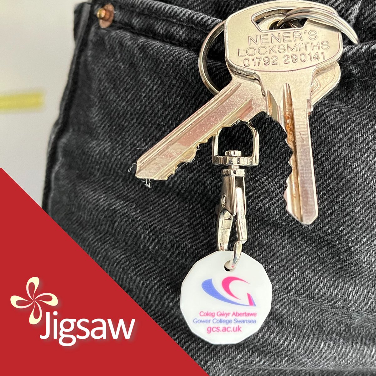 JigsawCreative's tweet photo. Big thank you to @GowerCollegeSwa  for sharing images of their Trolley Coins and Phone Sockets in action! 

#ShowUsYourMerch https://t.co/uLN9COMA1o