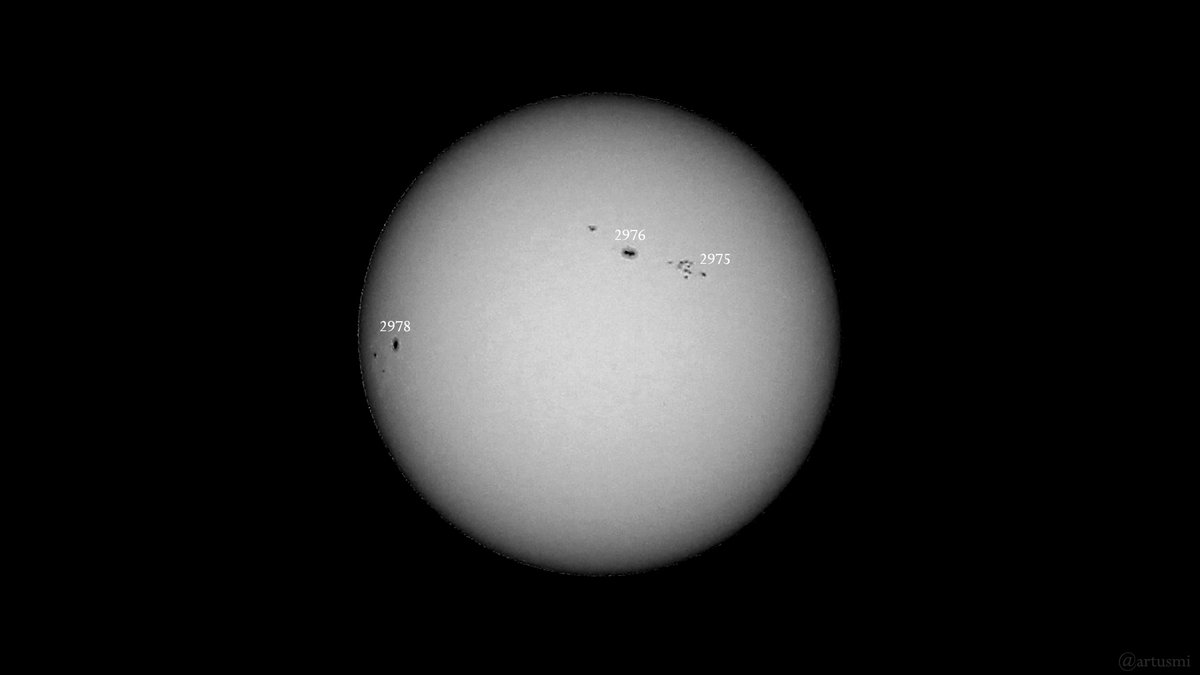 artusmi's tweet photo. #Sonnenaktivität am 29. März 2022 - #Sonnenflecken, #Sunspots https://t.co/0HBRv5gQG0