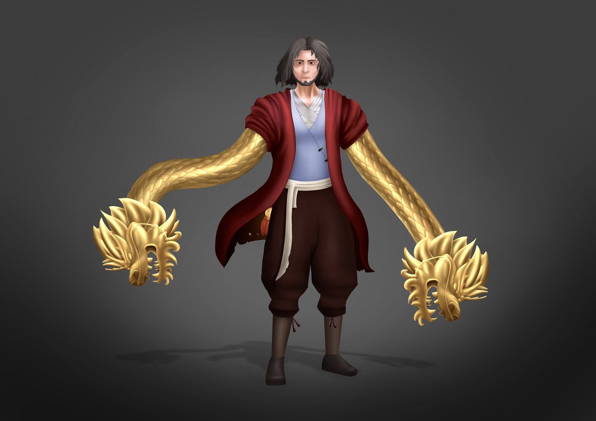 yrilio's tweet photo. Pues aquí esta el personaje que he hecho para la uni terminado! https://t.co/gOn9L5TkAS