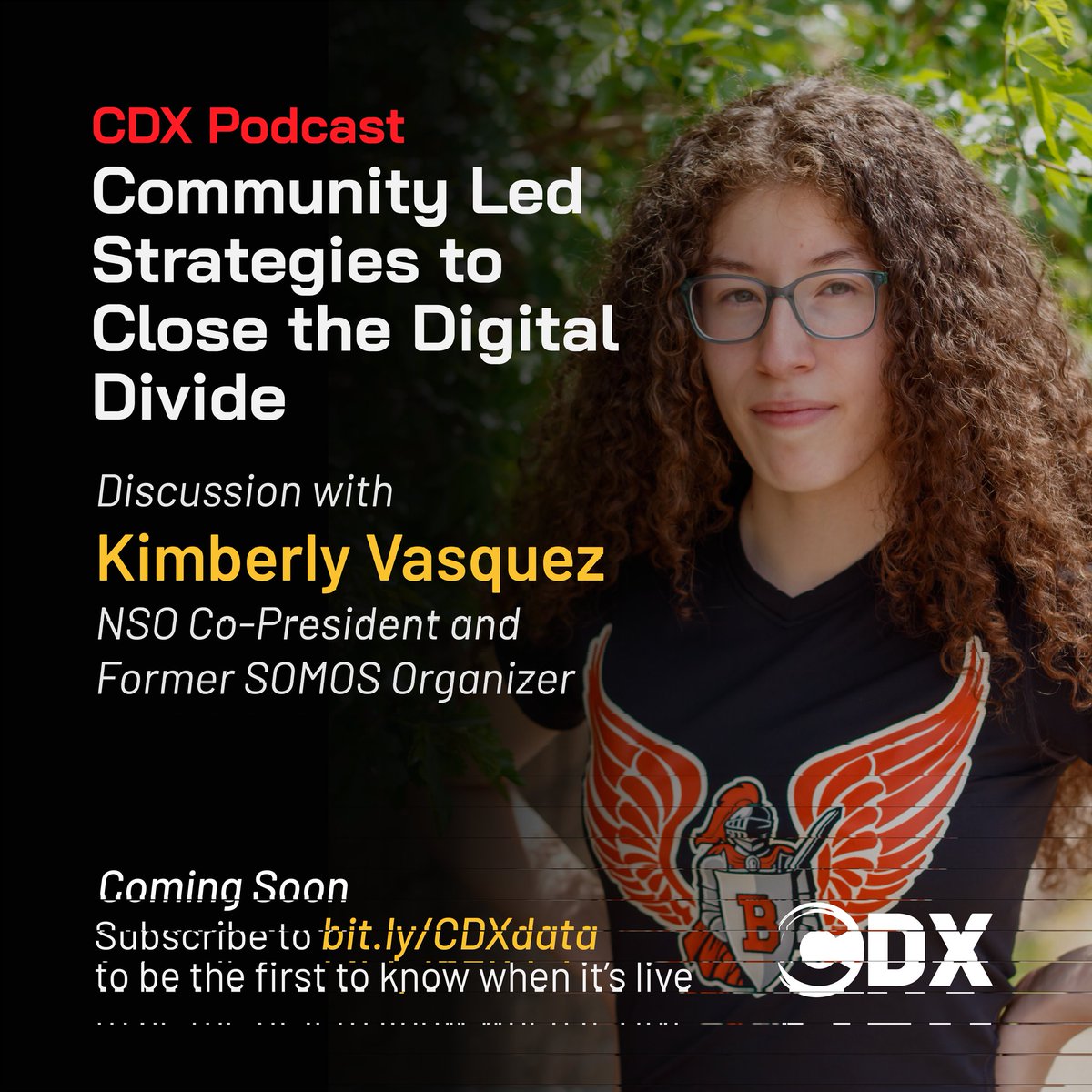 New podcast episode coming soon, very soon. Subscribe to our newsletter to know when it will be live. This month we sat down with student activist #Kimberly #Vasquez to discuss how successful community led strategies helps close the digital divide. Visit Bit.ly/CDXdata