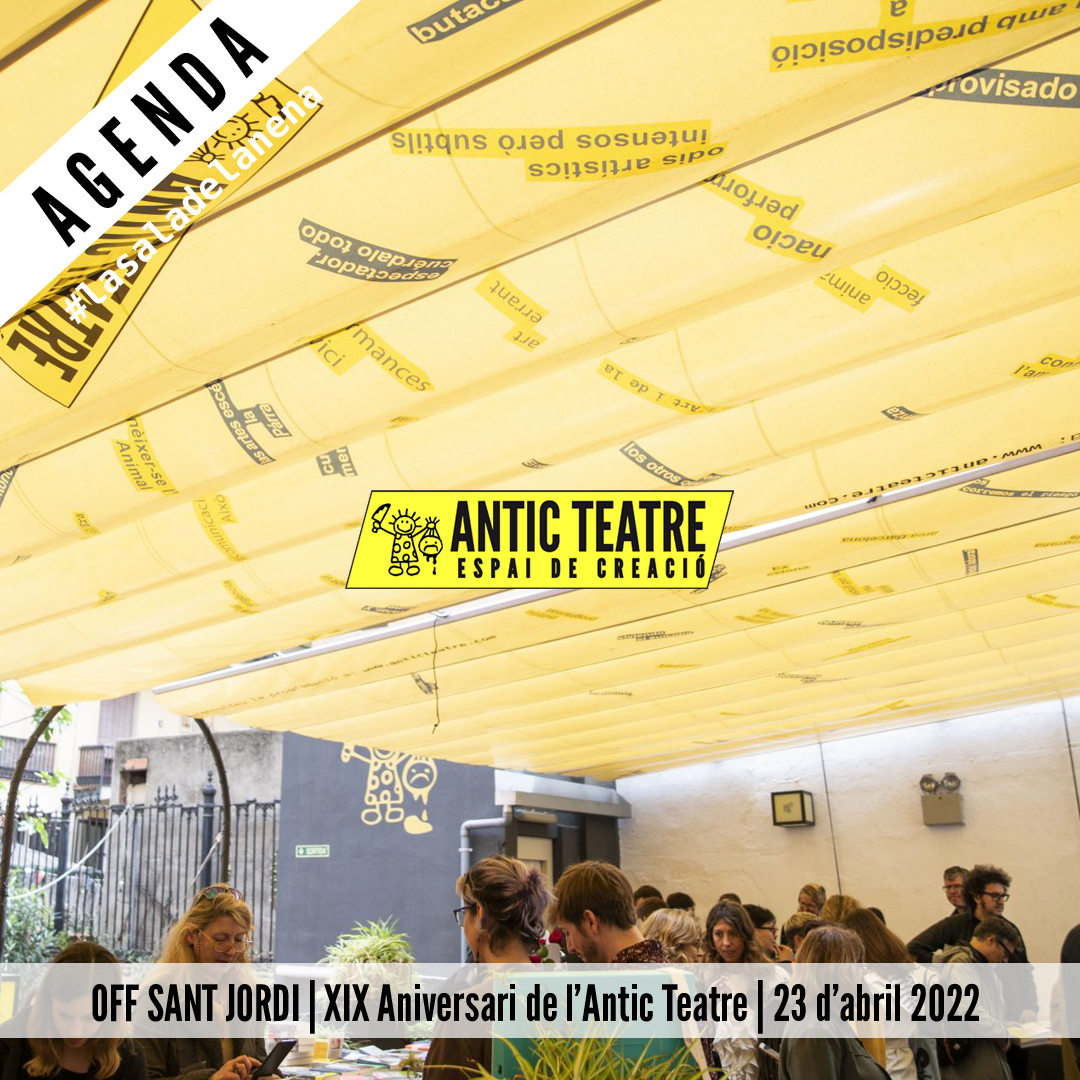 lasaladelanena's tweet photo. 🔸 23/4: OFF SANT JORDI | XIXè aniversari de l'Antic Teatre | Vàries activitats, estigueu alerta, pròximament més informació! | #santjordi #aniversari #alanticnitocarlo #19anysdelluita https://t.co/yRQ64ddSmf