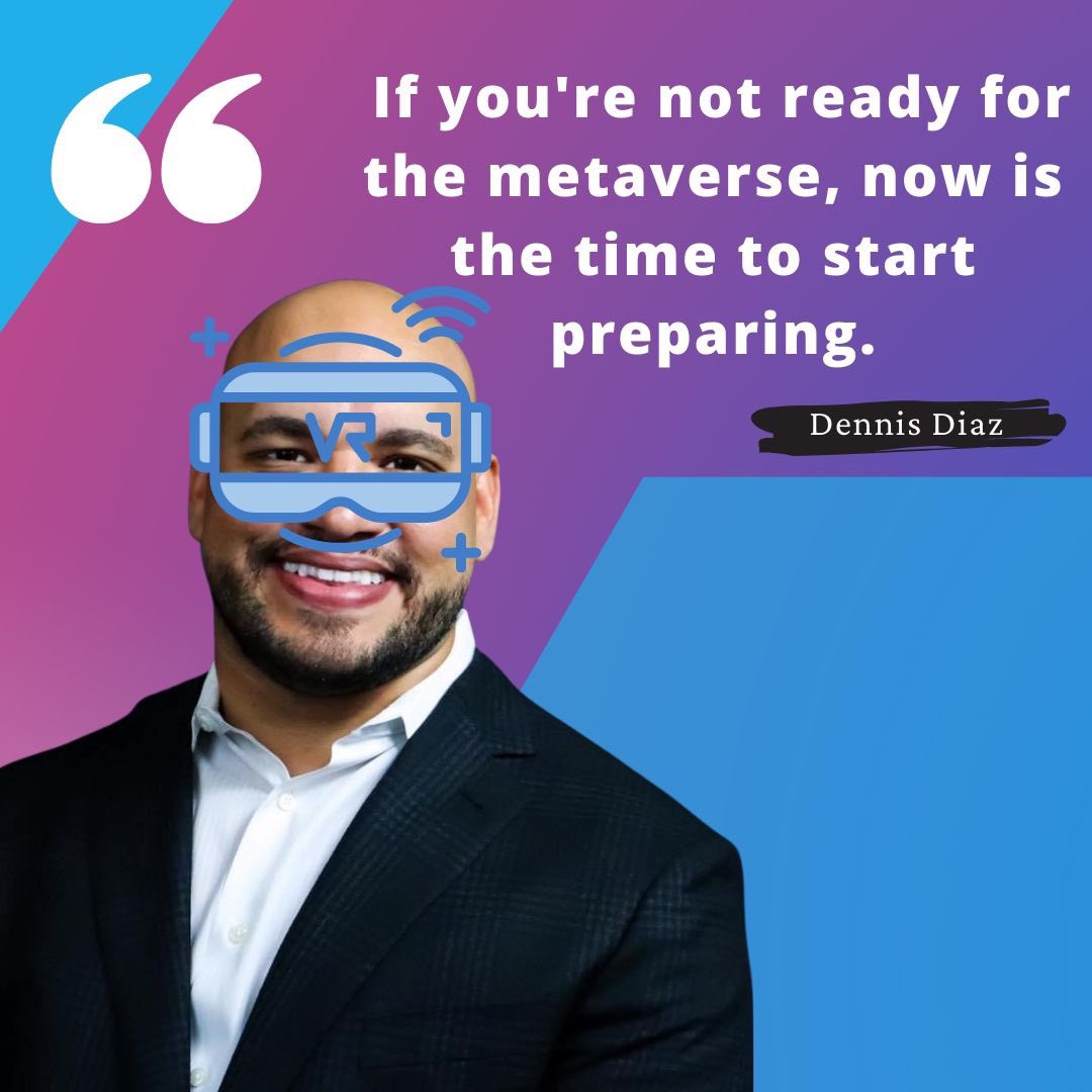 SpynrMarketing's tweet photo. The #metaverse is a digital world that exists beyond our own. It's a place where people can come to socialize, do business, and more. If you're not ready for the metaverse, now is the time to start preparing. 

#metaversemarketing #metaverseexplained #metaversegeneration #VR https://t.co/yegH42vxkf