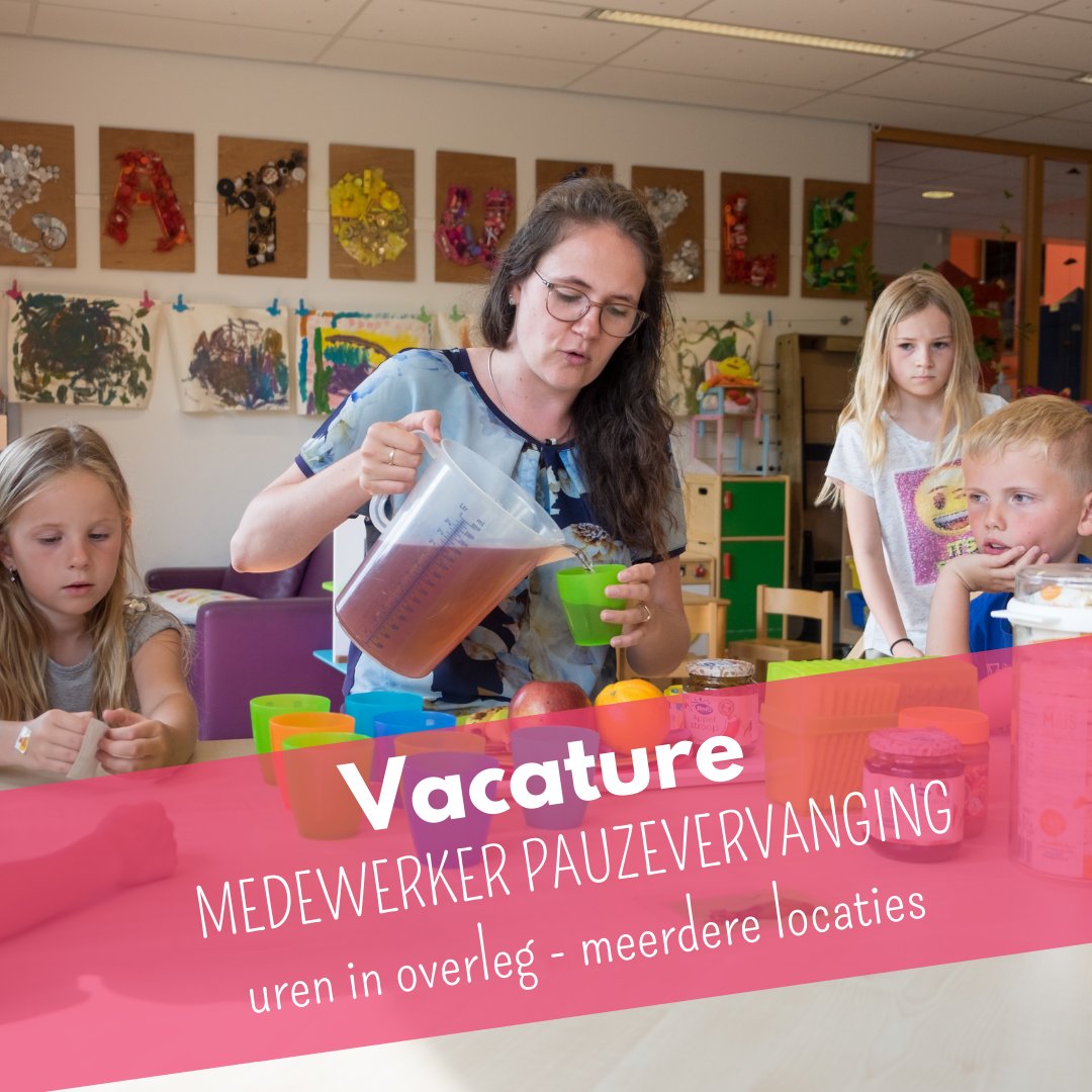 Werk jij graag met kinderen en heb jij rond de lunch wat tijd over? Dan is Welschap Kinderopvang op zoek naar jou! 
welschapkinderopvang.nl/werken-bij?vac…
#welschapkinderopvang #pauzevervanging #Heemskerk #Beverwijk #vacature #kinderopvang