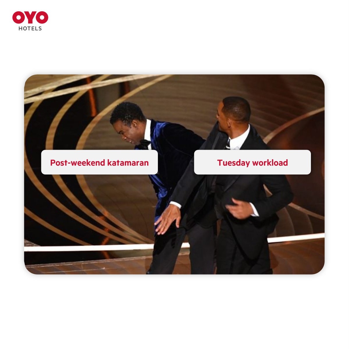 Kung masakit na ang sampal ng realidad, sampalin mo pabalik ng leave. Tas staycation sa airconditioned room at 50% OFF this coming payday #weekend.

Use code PAYDAYPH when you book via the OYO app. You're welcome. #Oscars