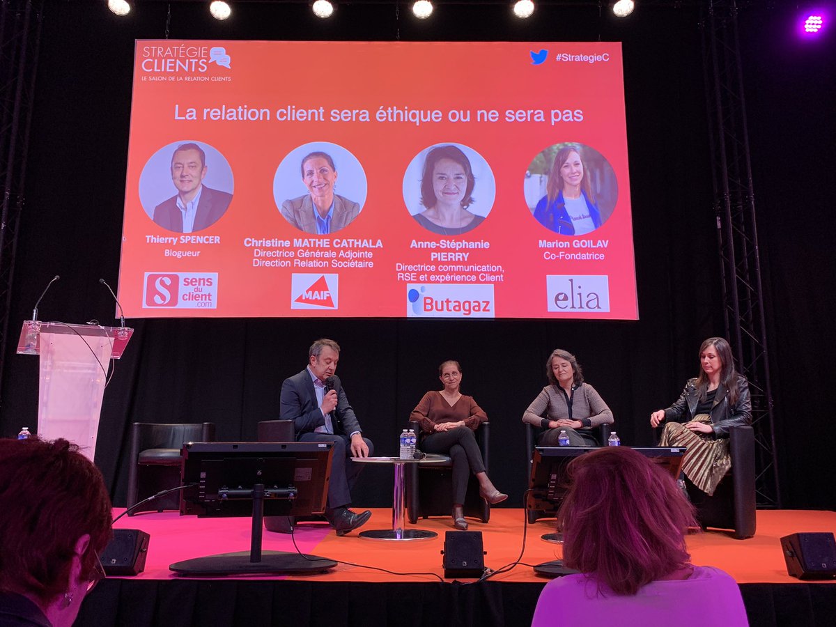 #StrategieC : attentes des clients “alignement entre les valeurs et les actions des entreprises, attente de bon sens, proximité” <a href="/MAIF/">MAIF</a> <a href="/Butagaz/">BUTAGAZ</a> <a href="/elia_pirate/">ELIA</a> <a href="/ThierrySpencer/">Thierry Spencer</a> #raisonetre #relationclient #charte #ethique #RSE