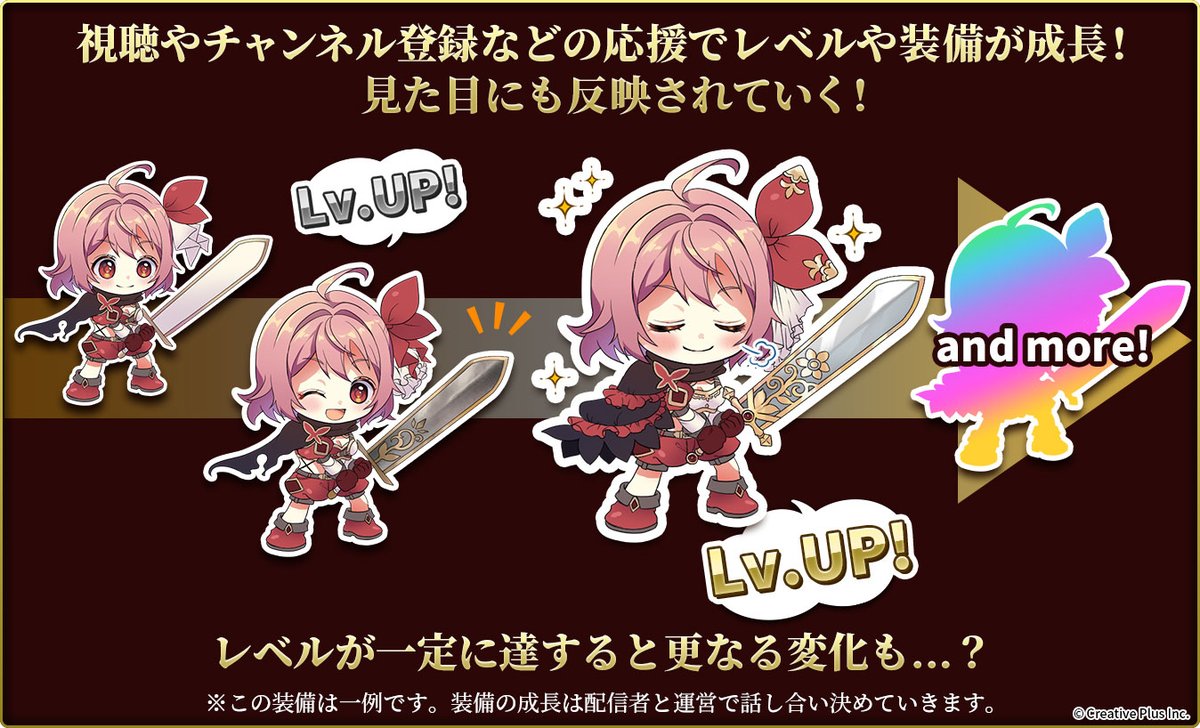 sochimaru_info's tweet photo. #そちまる とは‥

史上初の“レベルアップシステム”を採用‼

視聴やチャンネル登録で見た目や装備が変化！
独自のシステムでファンと一緒にドンドン成長していきます💪🔥

配信者の変化もお楽しみに‥😀

👇詳細はこちら
https://t.co/EbKuRrgH9v

#Vtuber魂募集
#Vtuberオーディション https://t.co/eY1lICFlNE