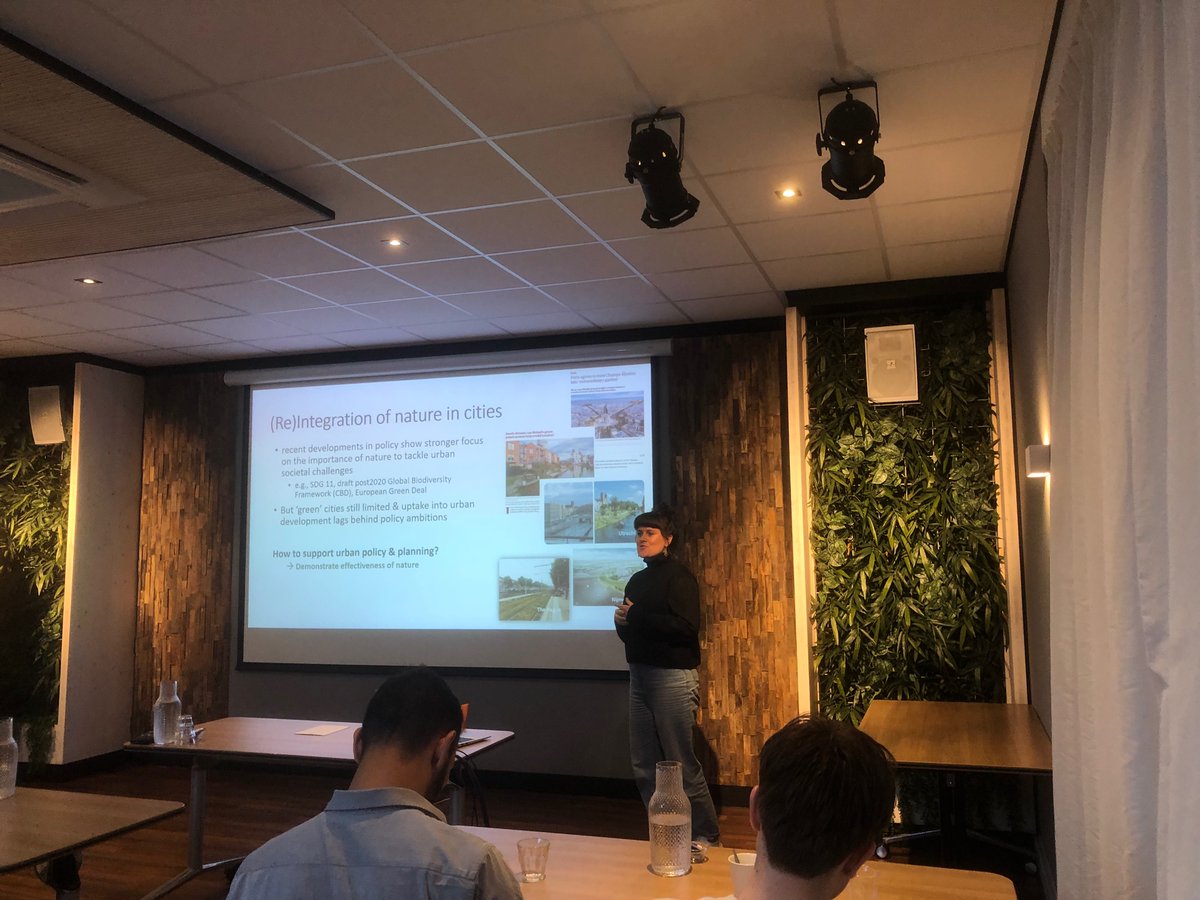 It’s all about feedbacks that show the value of nature! Now @Clarajvee points us the uncertainties in using various urban ES models at the #GlobioSymposium