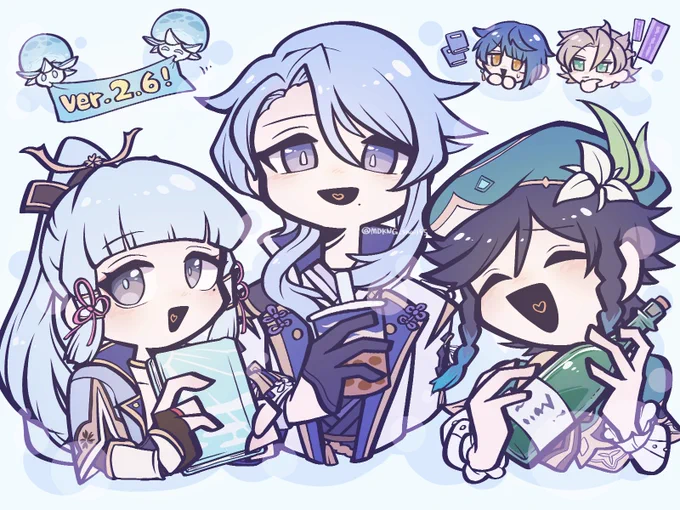 2.6～!!楽しみ!!🥳🥳✨
#原神 #genshinimpactfanart 