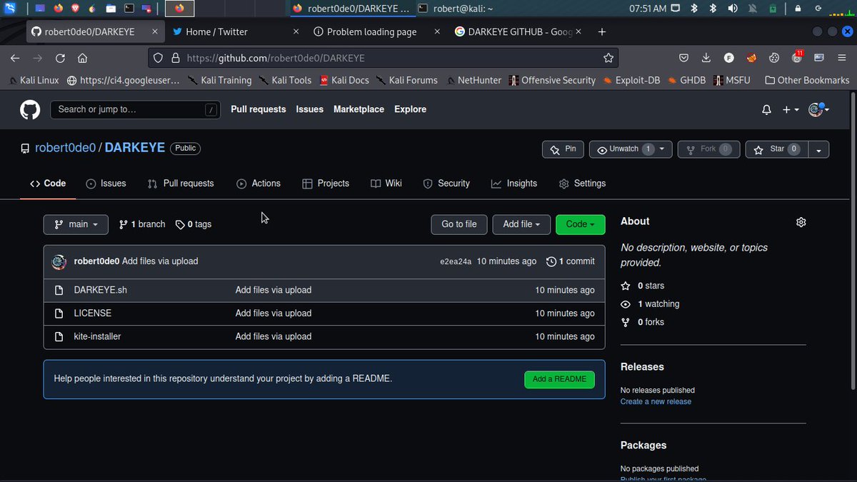 robertnews11's tweet photo. new project in my #github DARKEYE

git clone https://t.co/YzYhHXuIhO https://t.co/Ig7ZZ54W6w