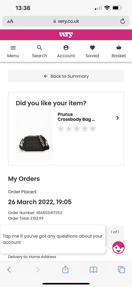 Victoria_Alice1's tweet photo. @VeryHelpers @verynetwork please can
someone explain how I order &amp; Valentino
Prunus crossbody bag and get delivered a Valentino purse that I don’t want?? Please get back to me asap as I’d like the item I actually ordered or a refund. https://t.co/6kl85hLGzS