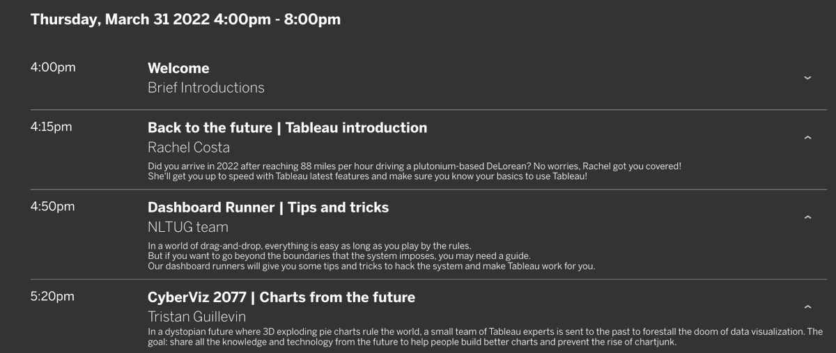 Join the Netherlands Tableau User Group this Thursday, where I'll explain the complete process of creating this visualization.
usergroups.tableau.com/nltableauuserg…
Other speakers: <a href="/Desinvisibles/">Rachel Costa</a> and, of course, the amazing team of <a href="/NL_TUG/">NLTUG</a>! 4/4
