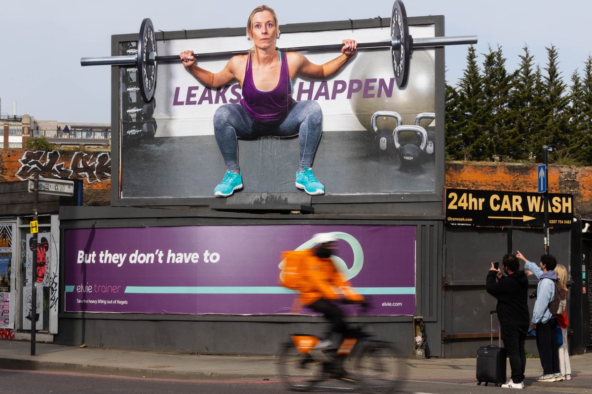 TheDrum's tweet photo. 💦@elvie and @dontcrywolf are tackling the taboo of incontinence with a 10ft billboard.
👉https://t.co/EXpF5GQJh6

What do you think of the campaign? 

#Marketing #Advertising #Billboard #SocialMedia https://t.co/QEJj0Q7Mb7