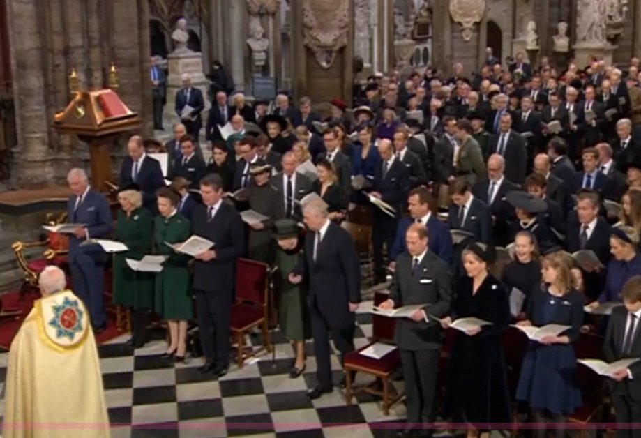 GerryHassan's tweet photo. The shameless UK Royal Family. #PrinceAndrew accompanies the Queen for #princephilipmemorial. Only last month he paid millions to keep a woman quiet who he said he had never met who said he raped her. This rotten institution is even more out of touch than the UK Govt. https://t.co/gGaVQKg29B