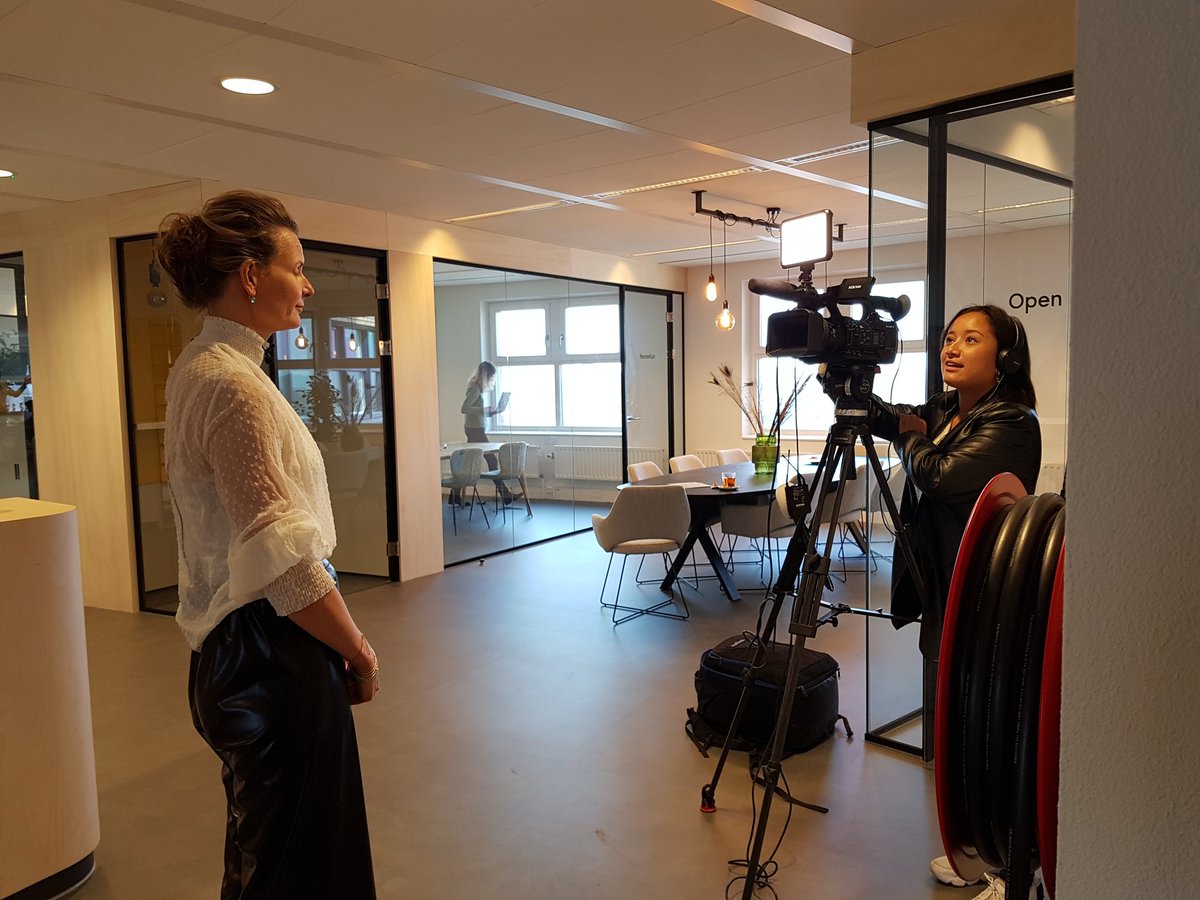 Leuk! Goedemorgen Nederland kwam net opnamen maken bij MIND over de lancering van het nieuwe platform MIND Us. Dat gebeurt morgen samen met Koningin Máxima. Morgen meer! @OmroepWNL
