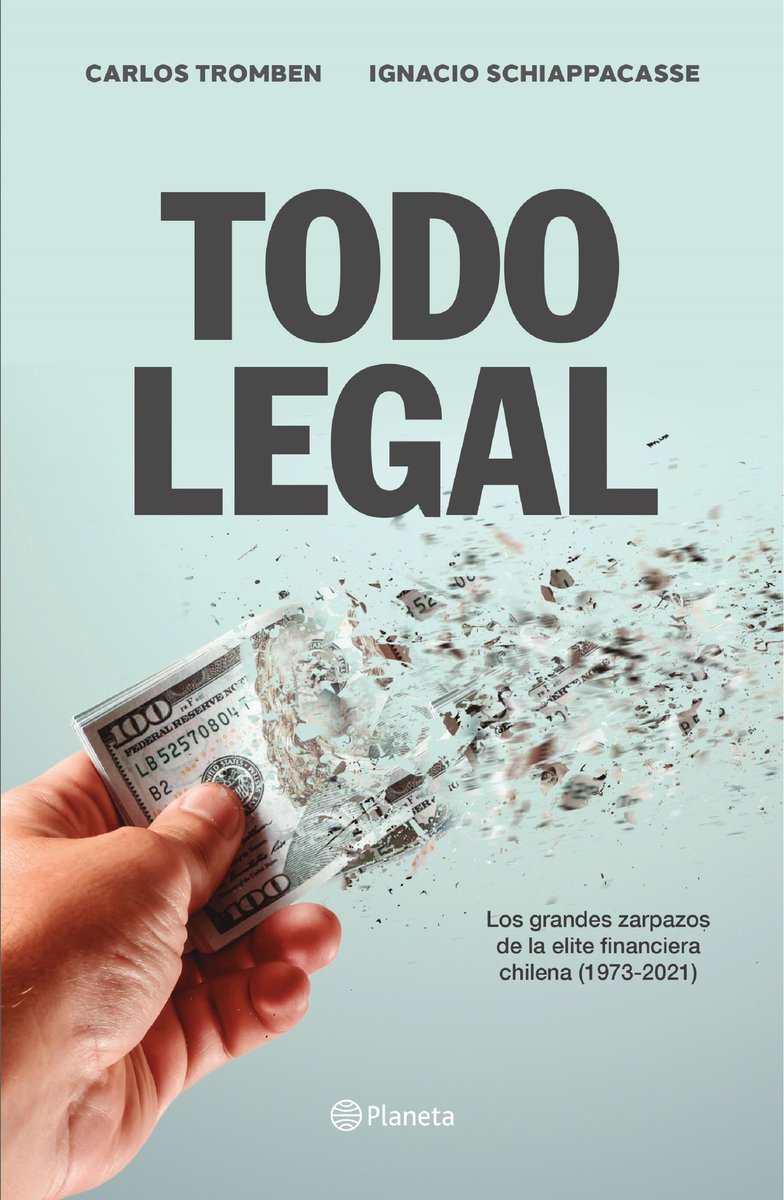 N_PrensaCL's tweet photo. 🔴 ATENCIÓN: Dale retweet a esta publicación y estarás participando por un ejemplar de “Todo Legal”, libro de @tromben e @i_schiappacasse sobre el auge y caída de la elite financiera chilena. Gentileza de @PlanetaLibrosCh.

*El ganador o ganadora se anunciará a las 22 horas. https://t.co/SZvNMFwO7l