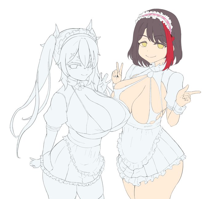 今日はここまでかなあ
色入れたらまあ、線画直して整えたらいこう 