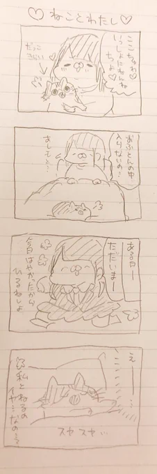 これなんか過去の私が書いてたここちゃん×私の漫画です(嫉妬注意!) 