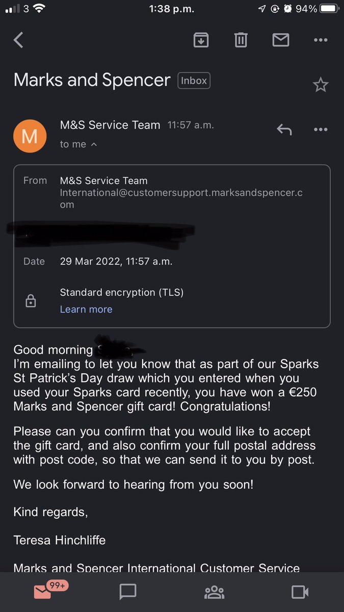 sylvia_oc's tweet photo. @marksandspencer this is a scam right? ☘️ https://t.co/c5XtCbMvcY