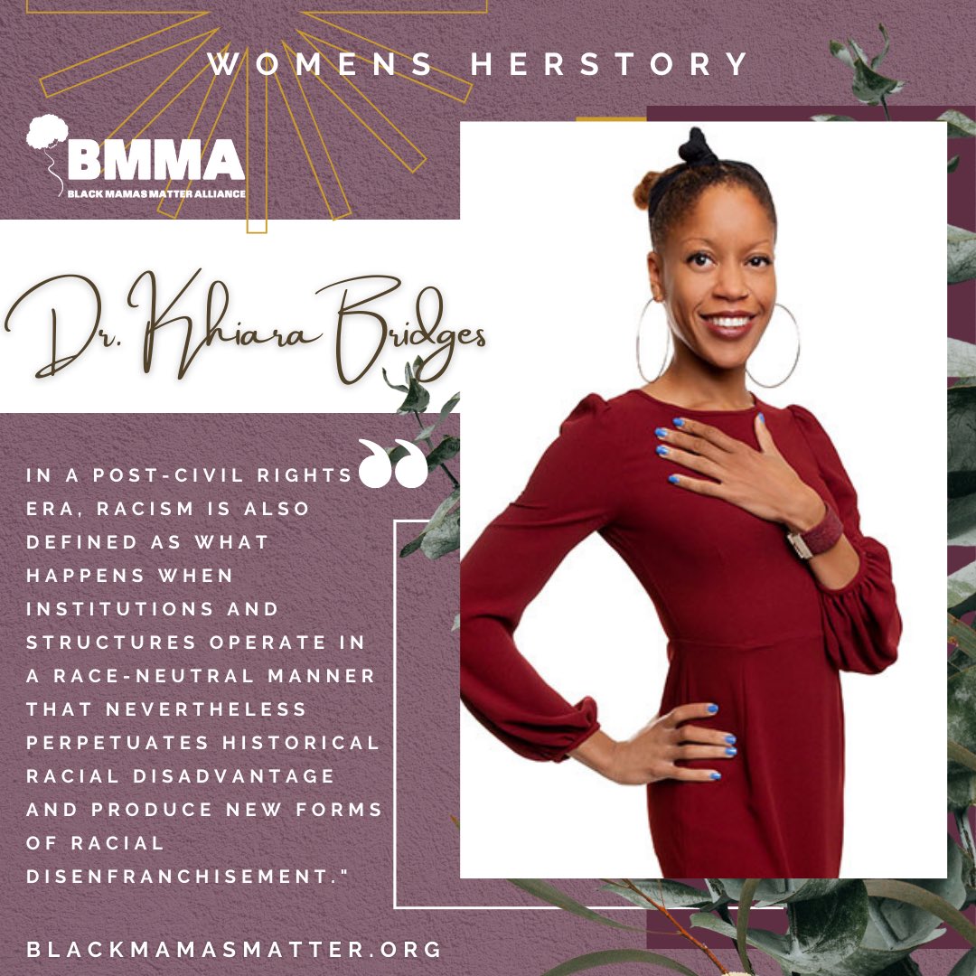 As an anthropologist, Dr. Bridges makes the case that race and class largely impact women’s birthing experiences and racial stereotypes influence medical professionals decisions about women’s treatment.

#BlackWomenLead #WomensHerstory #BlackHerstory #Blackmaternalhealth