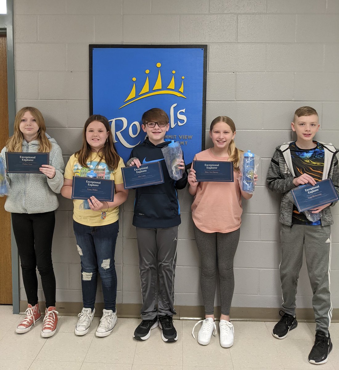 This Quarters Exceptional Explorers. Proud of the hard work these kids put in! Great representatives of our school!